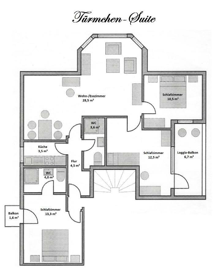 Apartament Rosenschloesschen Landkern Zewnętrze zdjęcie